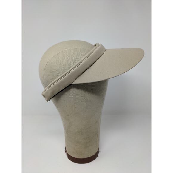 Womens High Spirits Sun Visor Hat Tan Palm Desert California Los Caballeros - Picture 6 of 8